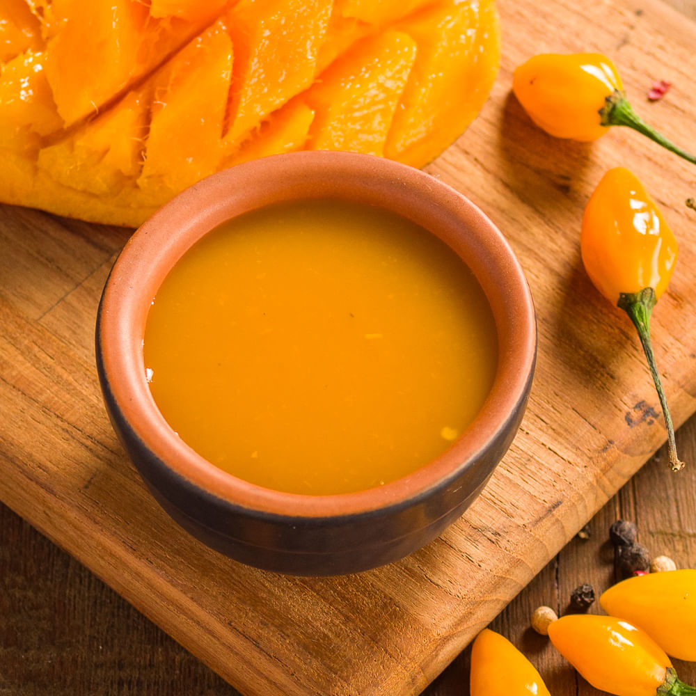 Receita de molho de pimenta fidalga e manga