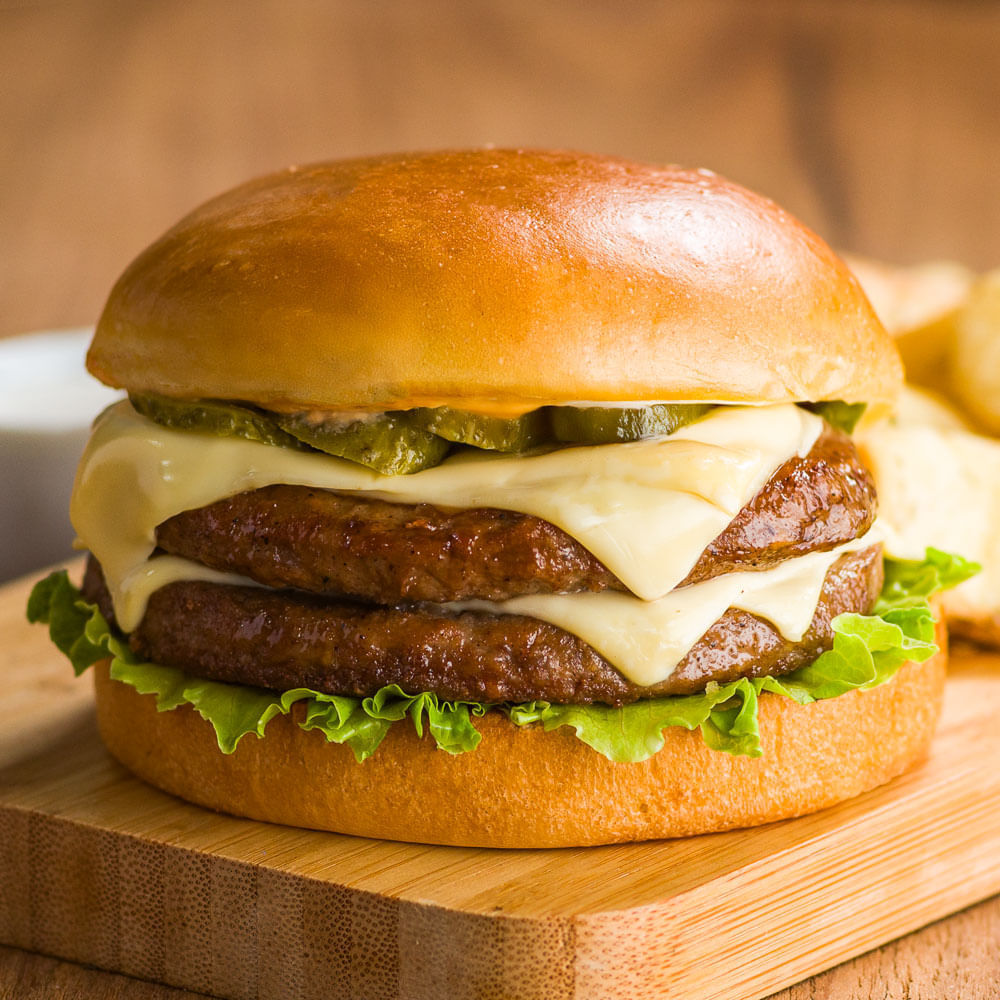 Receita de Hambúrger com batata rústica