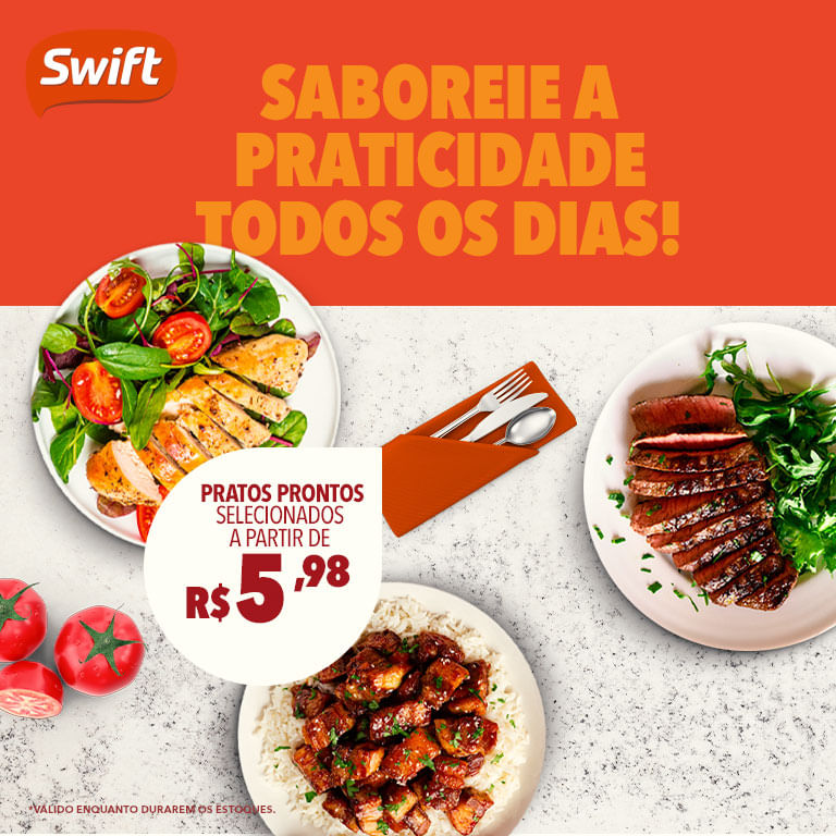 Swift lança campanha com receitas de cortes pouco conhecidos e baratos