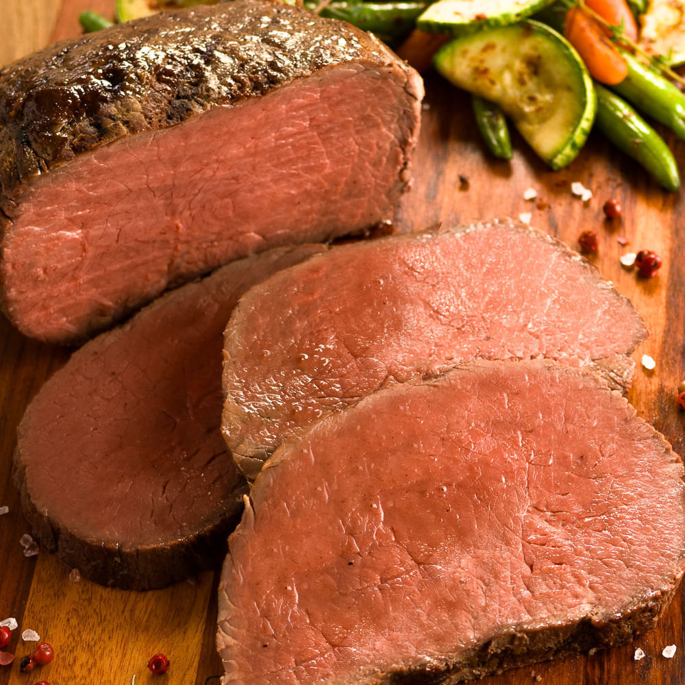 Receita de Bombom da Alcatra grelhada com vegetais tostados na manteiga de páprica