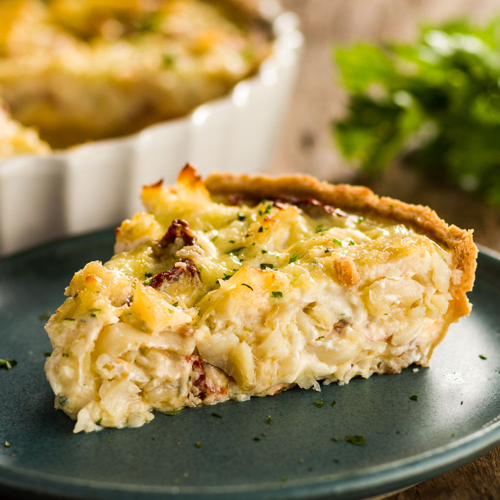 Receita de Quiche de Bacalhau