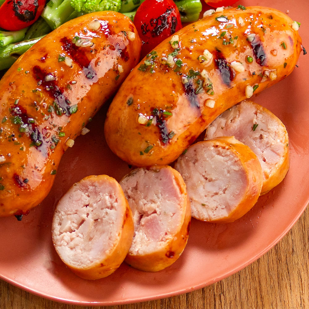 Receita de Linguiça na Manteiga de Alho com Vegetais
