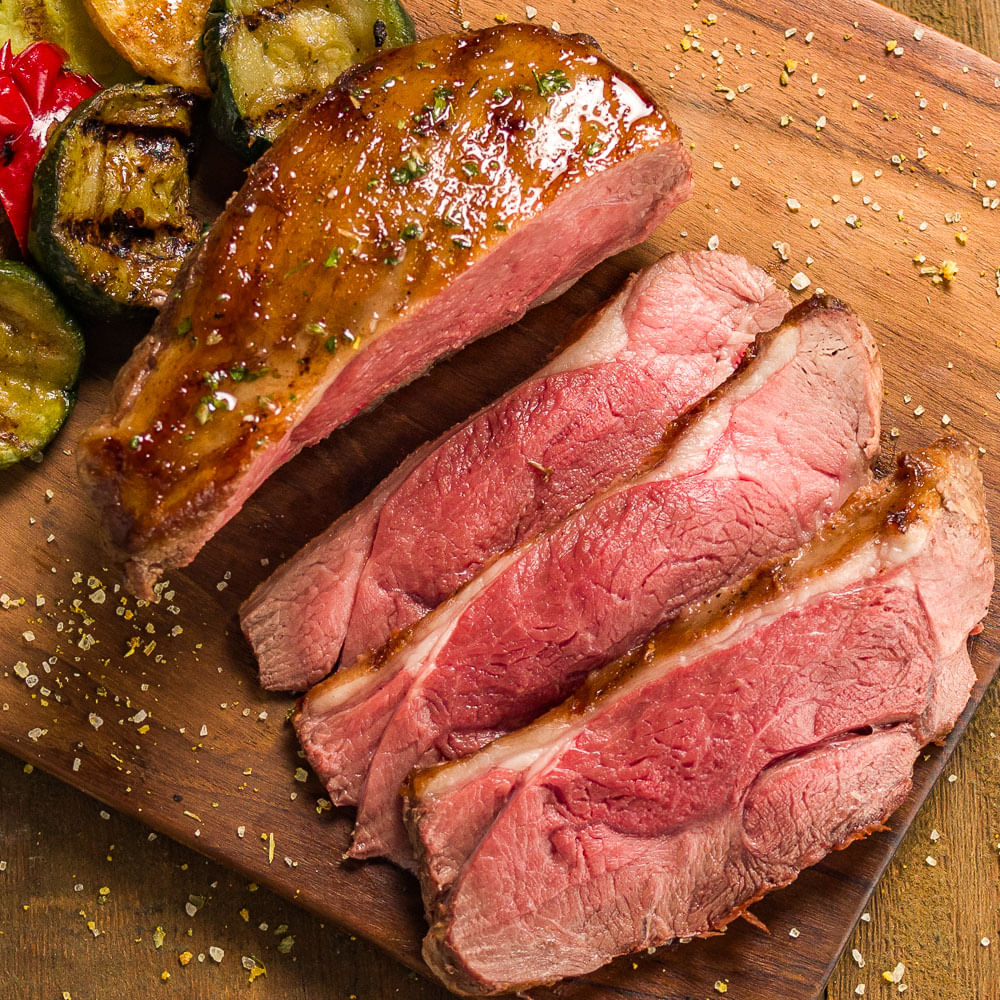 Receita de Alcatra (Picanha) de cordeiro grelhada com Parrillada campestre