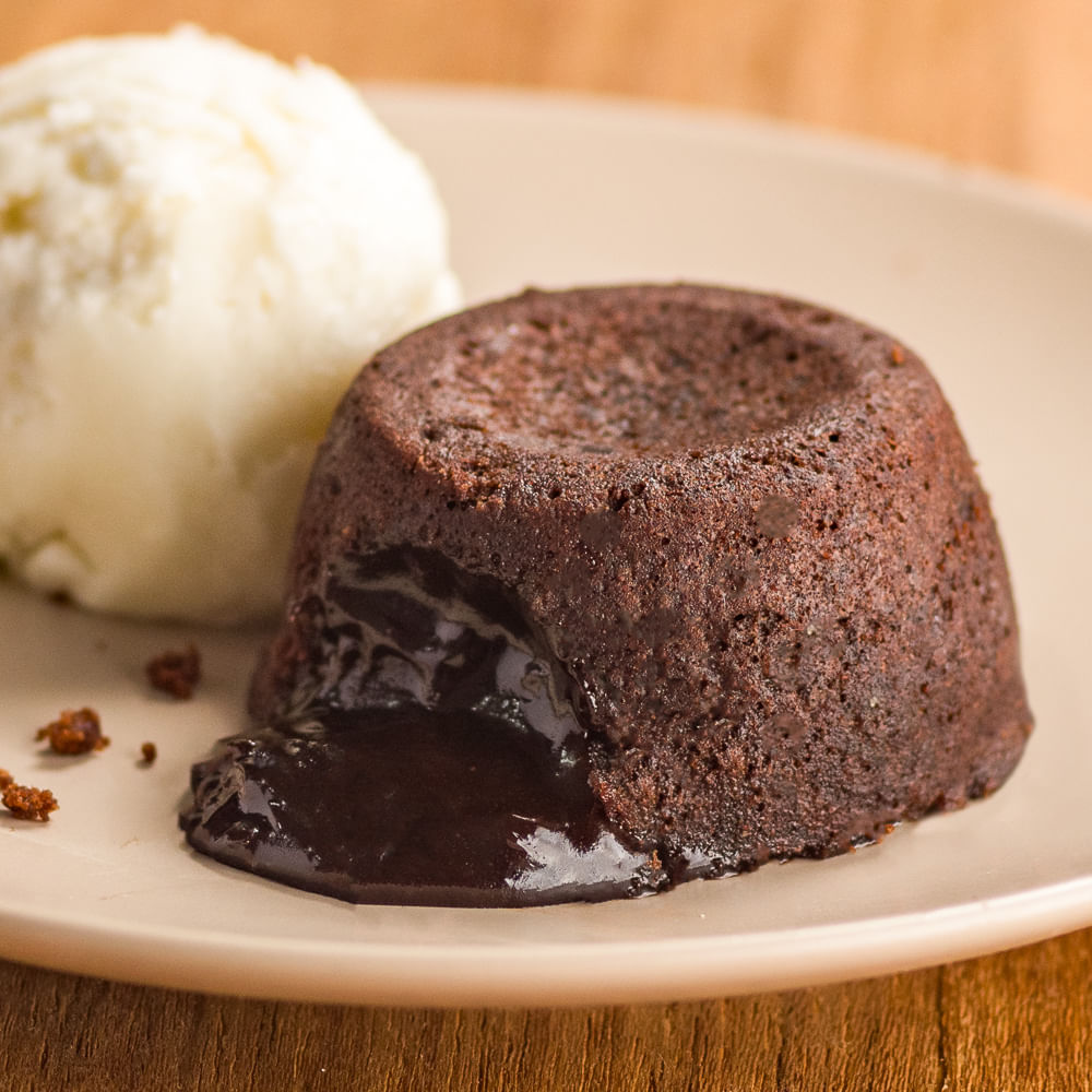 Receita de Petit Gateau com Sorvete de Creme