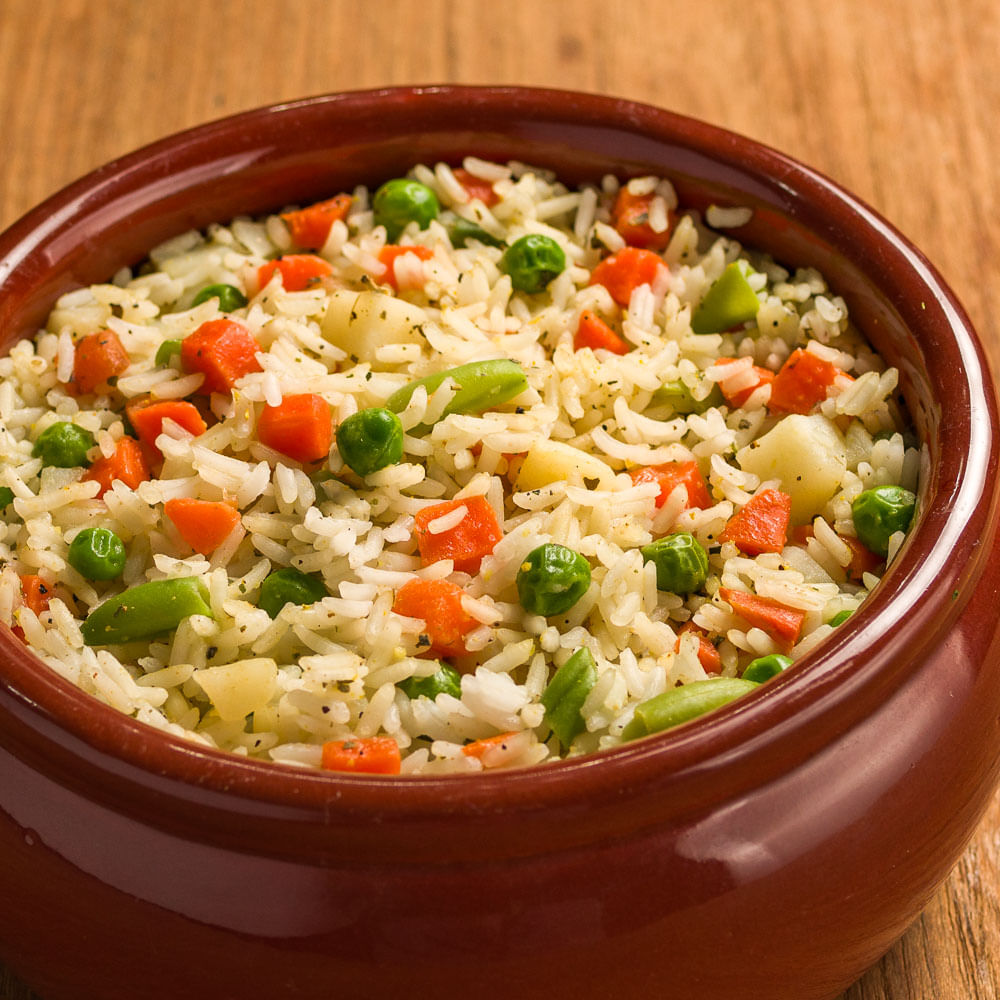 Receita de Arroz de legumes