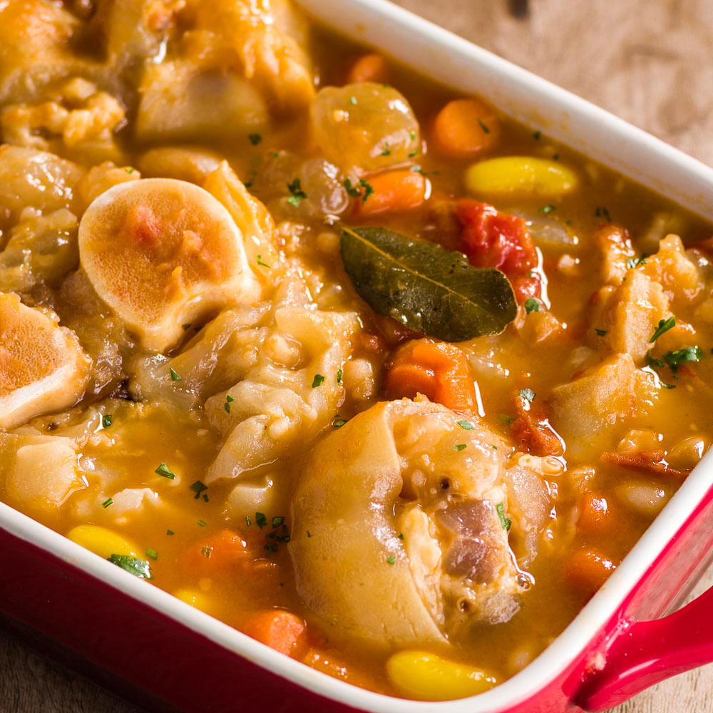 Receita de Mocotó com fava