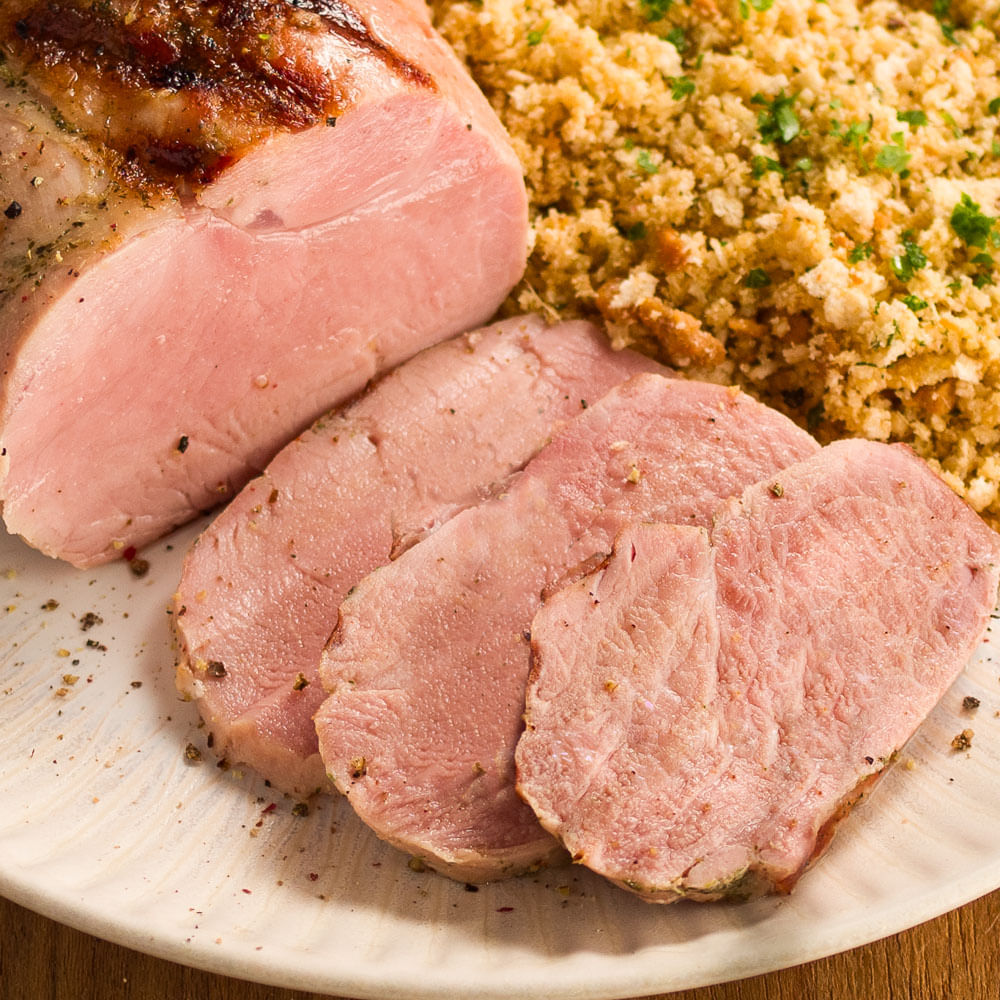 Receita de Filé Mignon Suíno com Farofa