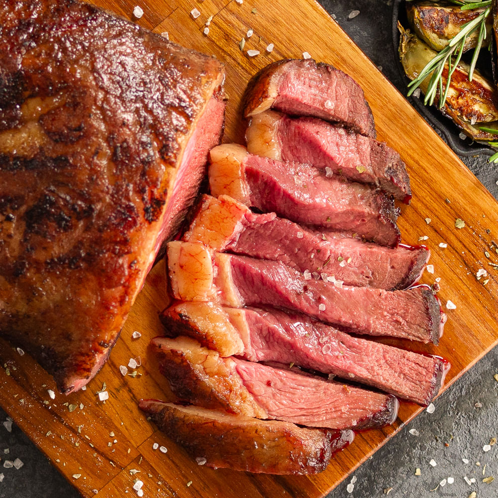 Receita de Picanha uruguaia angus com jiló grelhado