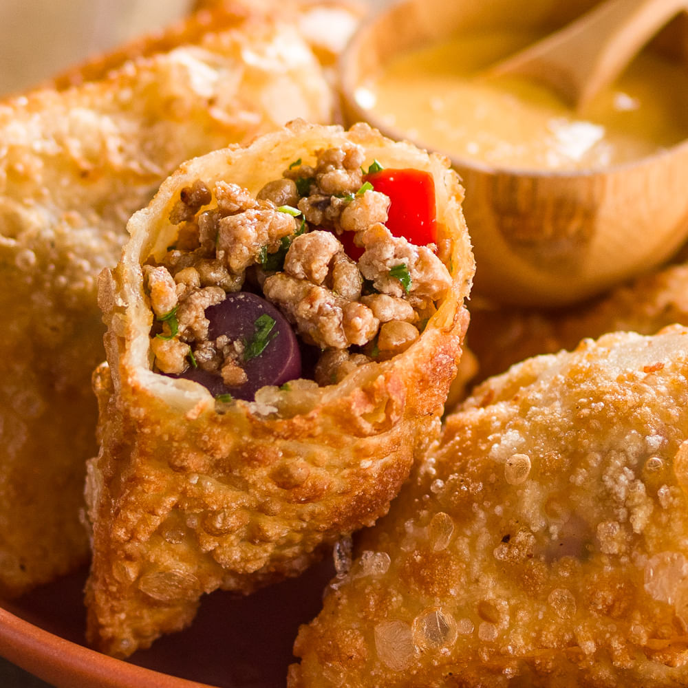 Receita de Pastel de Carne Moída Suína