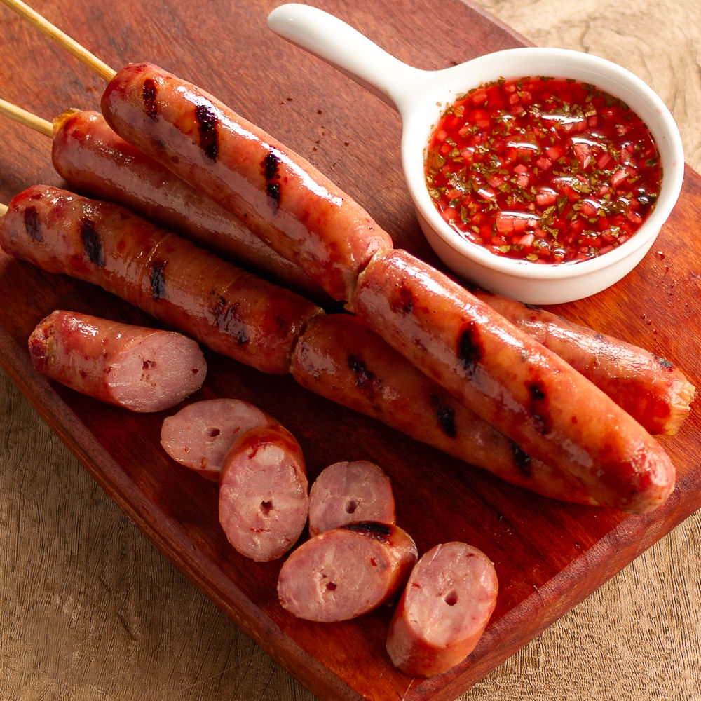 Receita de Linguiça apimentada Swift com relish de rabanete