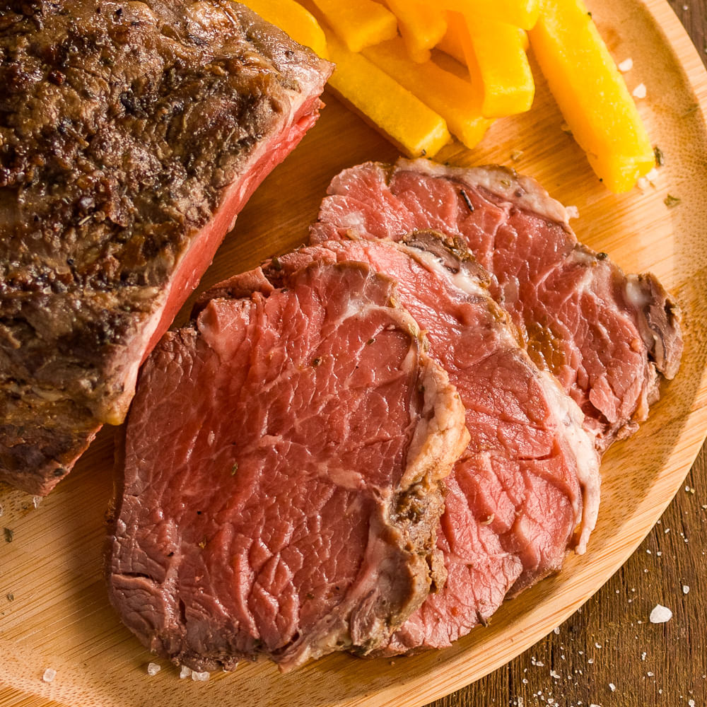Receita de Ojo de Bife com Polenta Frita