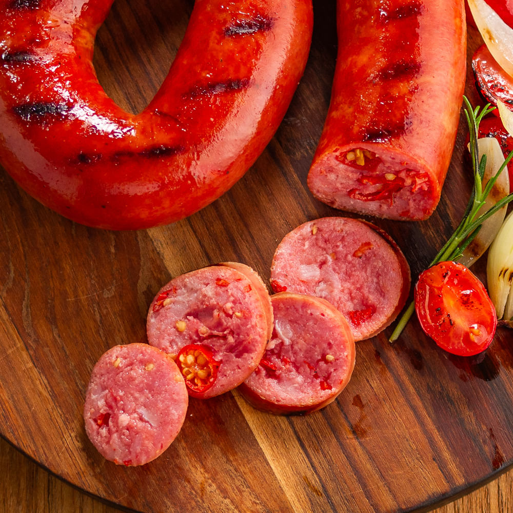 Receita De Linguiça com Tomate e Cebolas Assadas