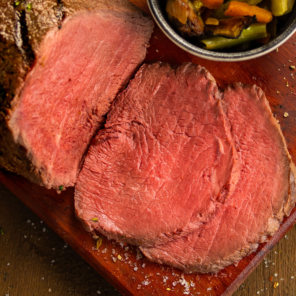 Receita de Bombom da Alcatra com Salteado Mediterrâneo ao Alho