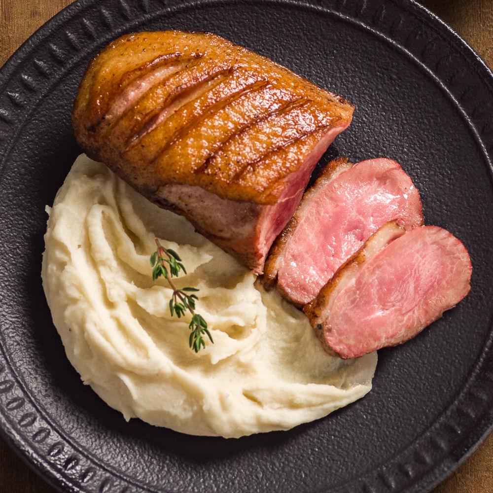 Receita de Magret de Pato com Purê de Batatas