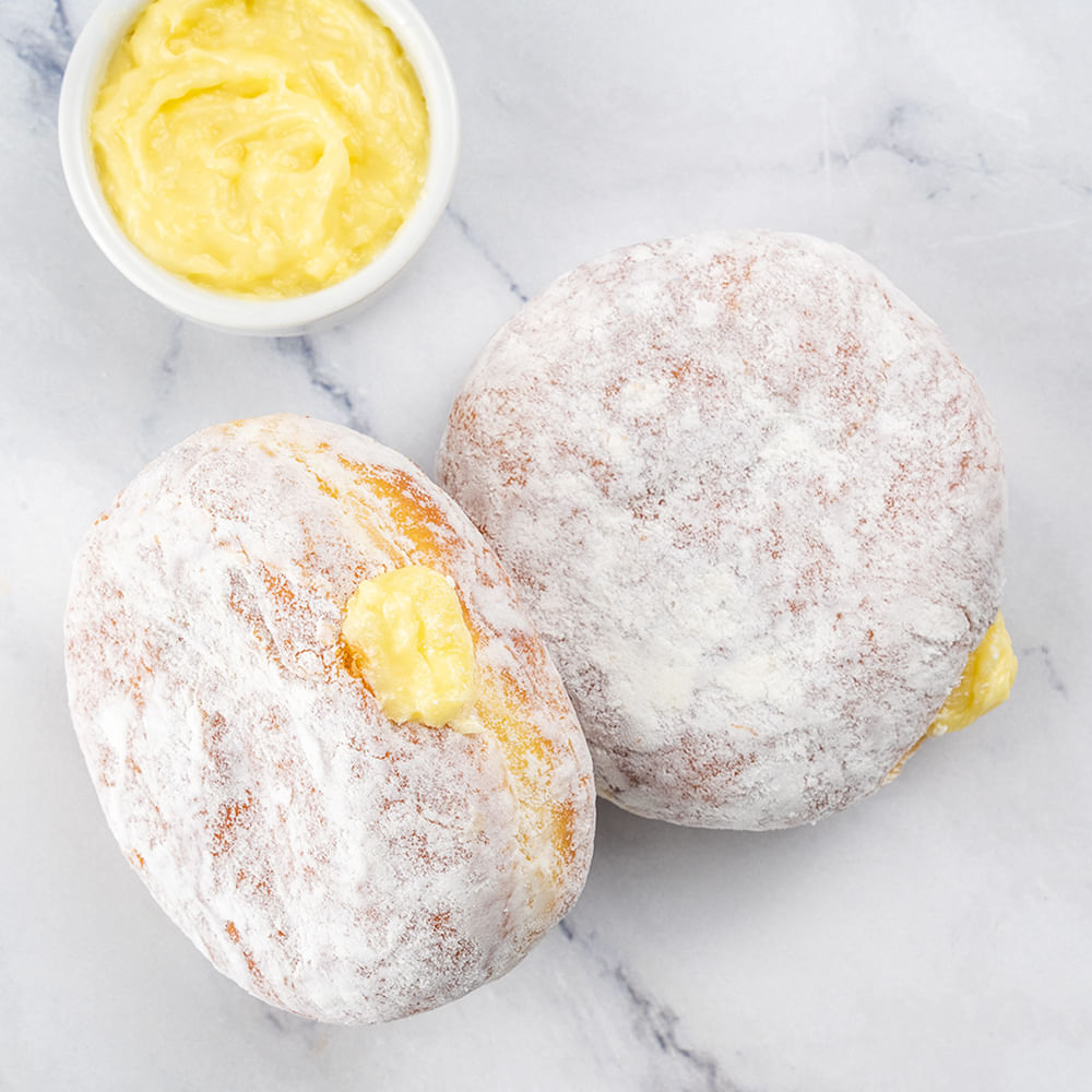 Receita de Donuts de Creme com Café Americano