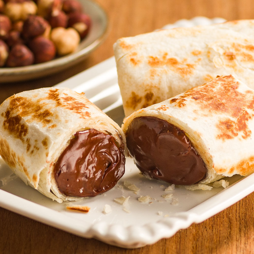 Receita de Burrito de Creme de Avelã