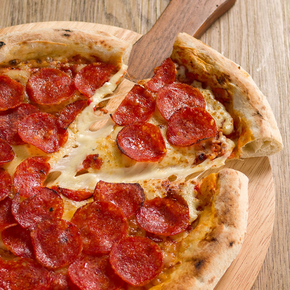 Receita de Pizza Artesanal de Pepperroni