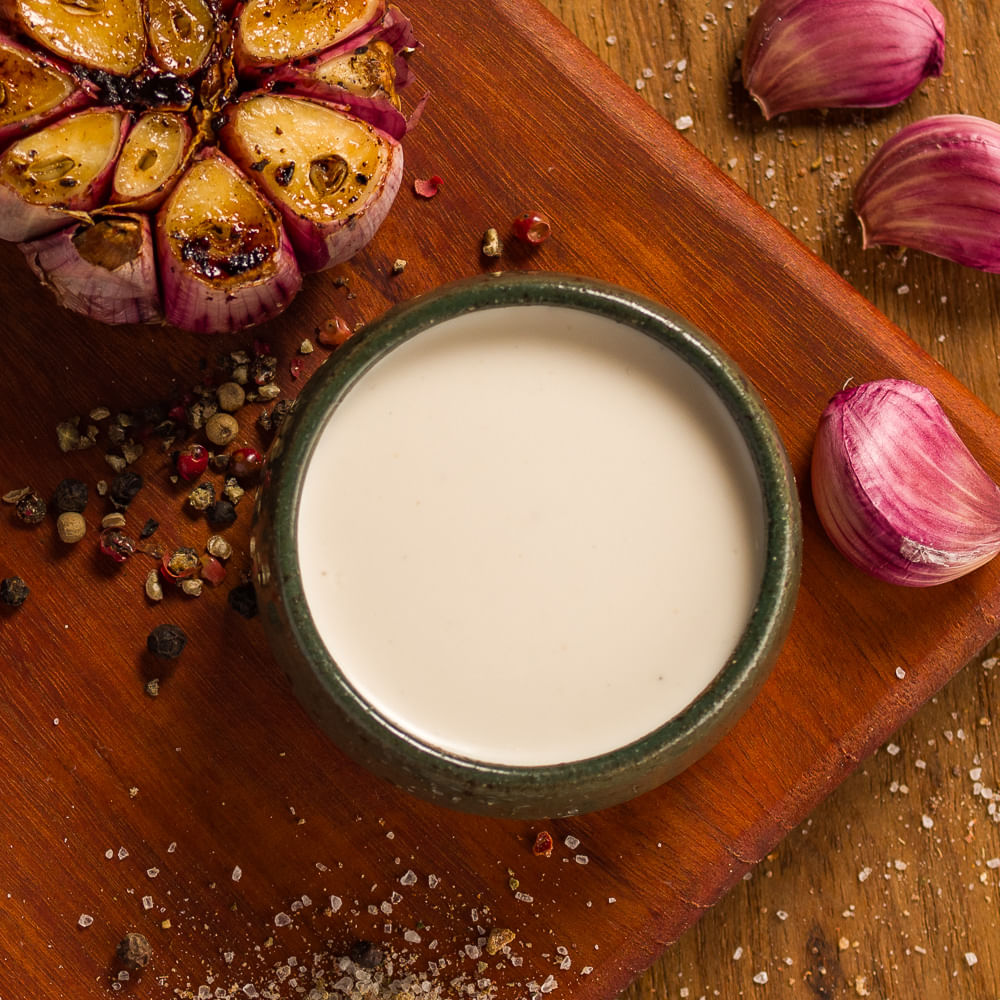 Receita de Molho de Alho Cremoso Defumado