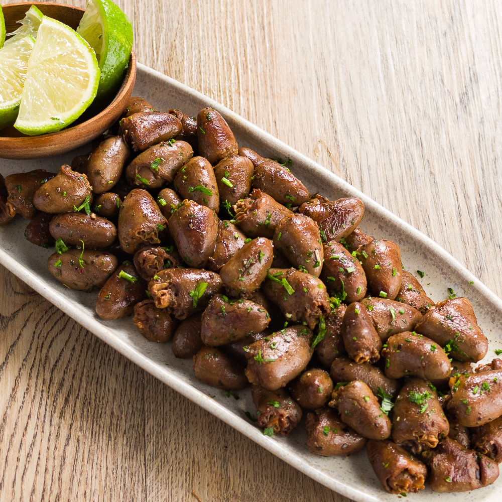 Receita de Coração com ervas finas grelhado