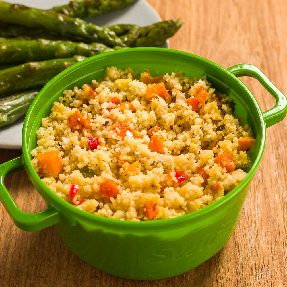 Receita de Cuscuz Marroquino com Aspargos