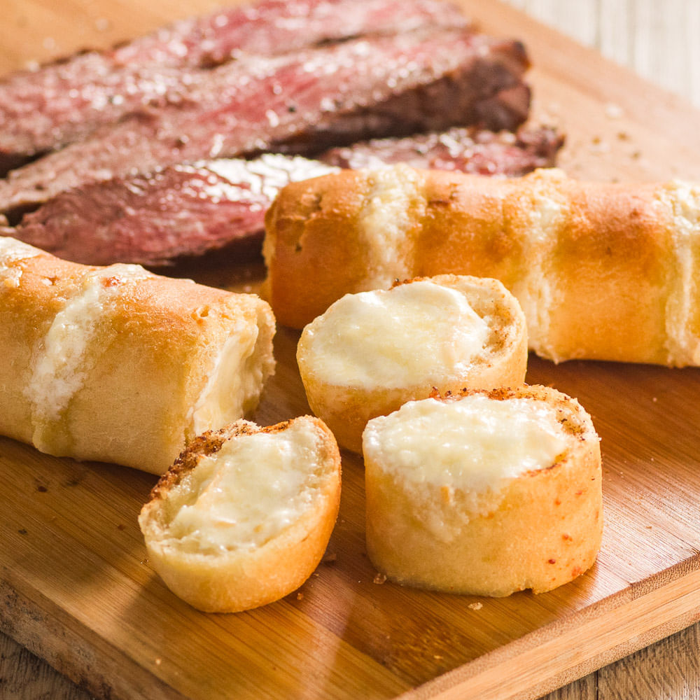 Receita de Pão recheado de provolone com fraldinha