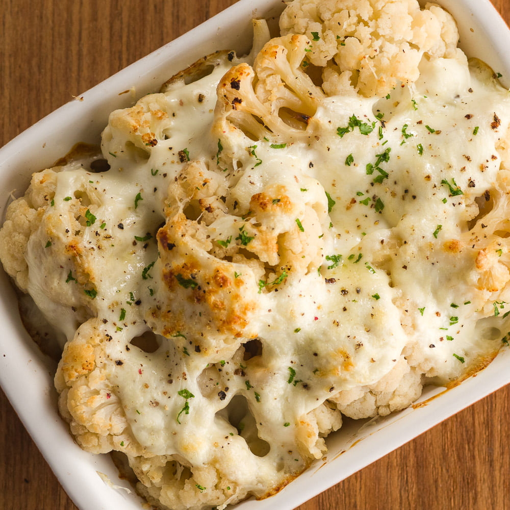 Receita de Couve-flor gratinada