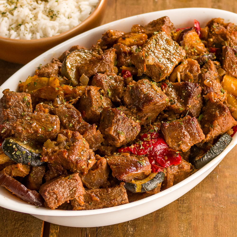 Receita de Costela em Cubos cozida com Parrillada Campestre