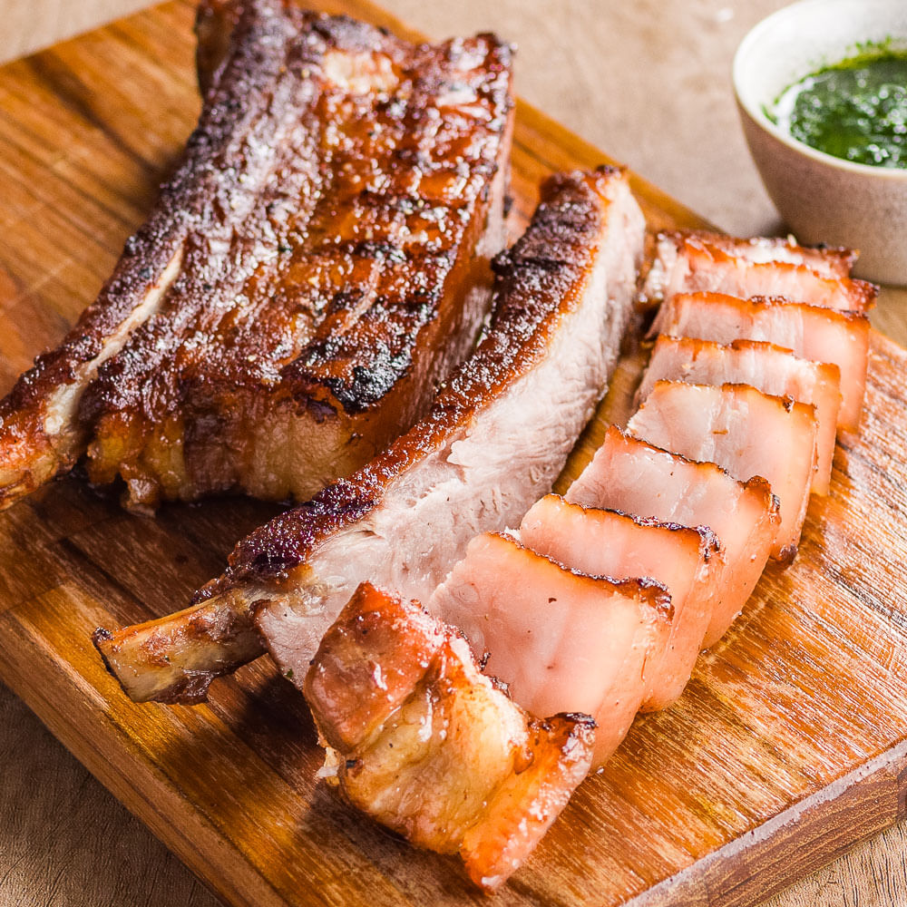 Receita de Costelinha Belly Rib com Vinagrete de Laranja e Mel