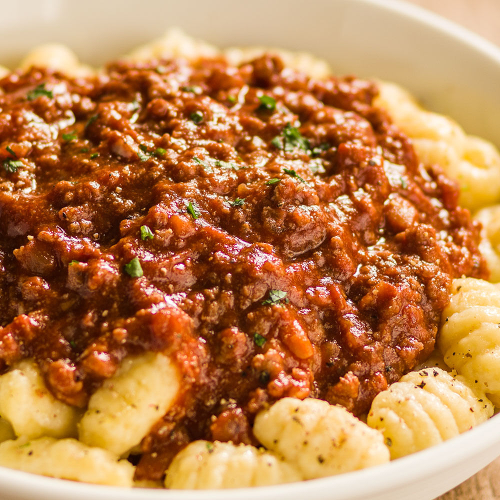 Receita de Nhoque de Batata com Carne Moída