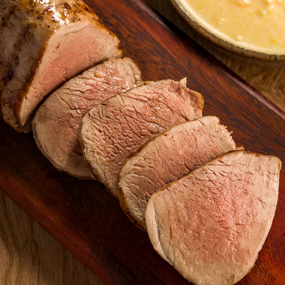 Receita de Filé mignon Suíno acompanhado de Creme de Milho