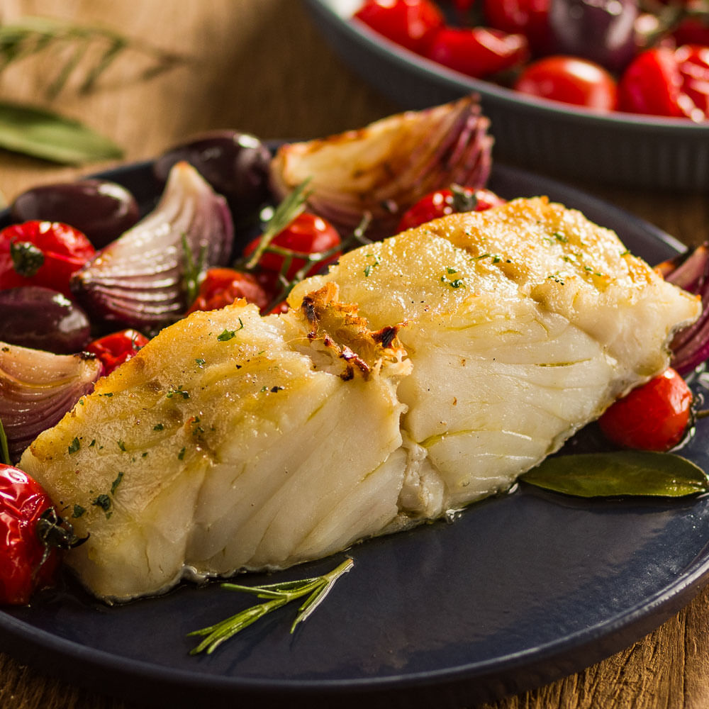 Receita de Lombo de Bacalhau à portuguesa