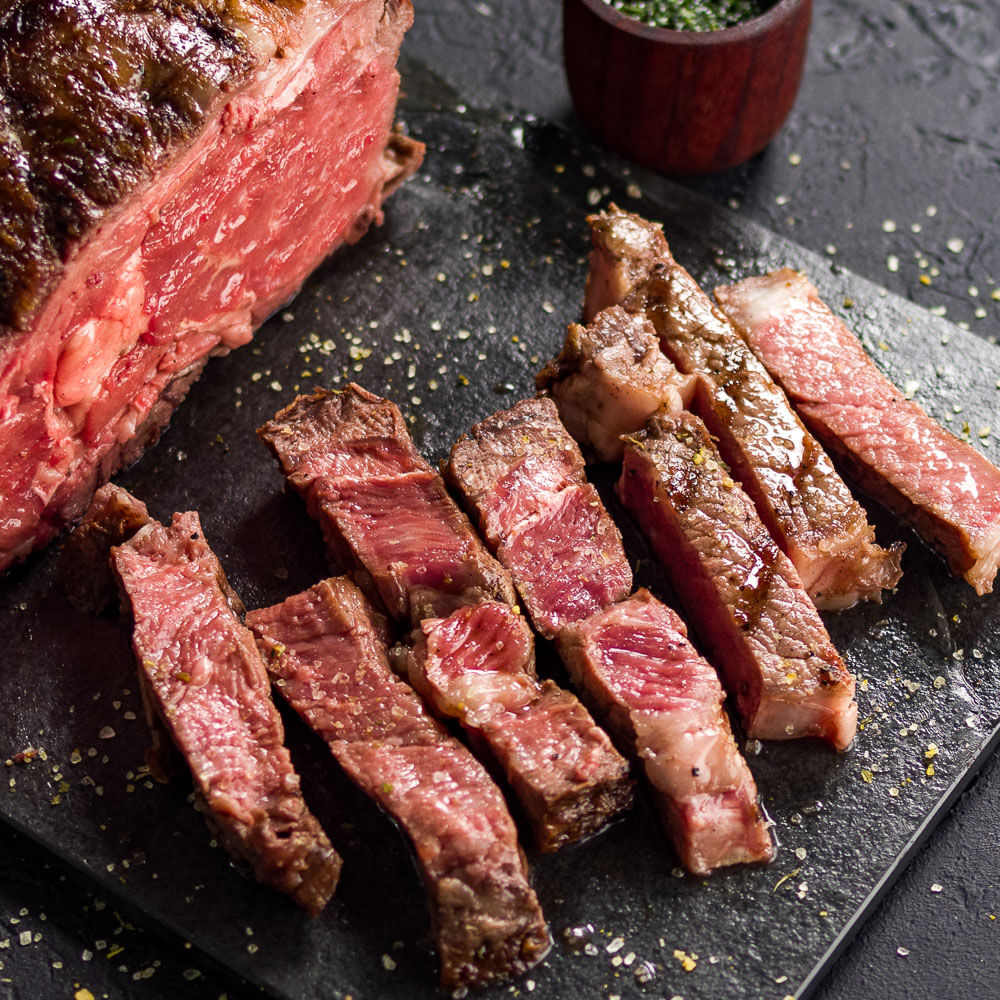 Receitas de Bife Ancho com Vinagrete de Salsinha