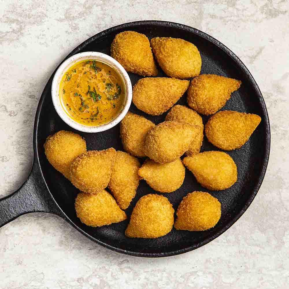 Receita de Coxinha de Costela e Mandioca com Pimenta