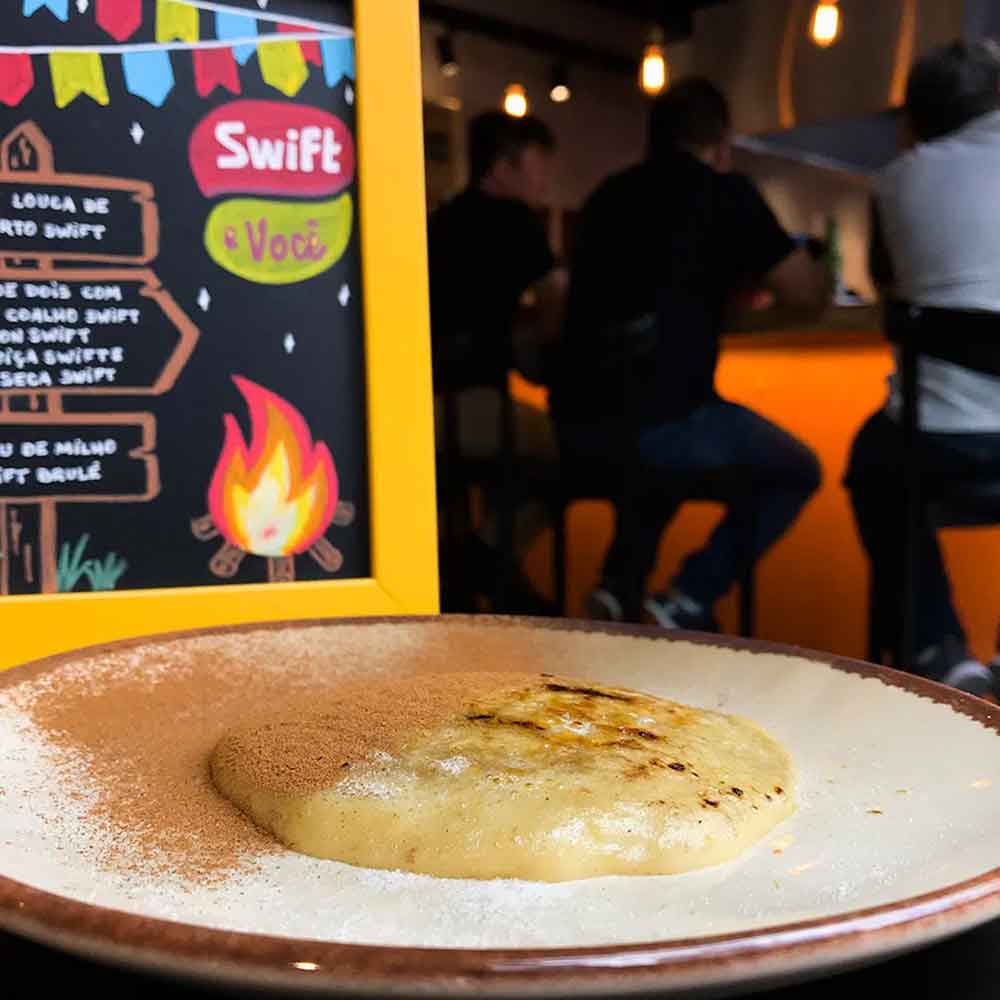 Receita de Curau de Milho Swift Brulée