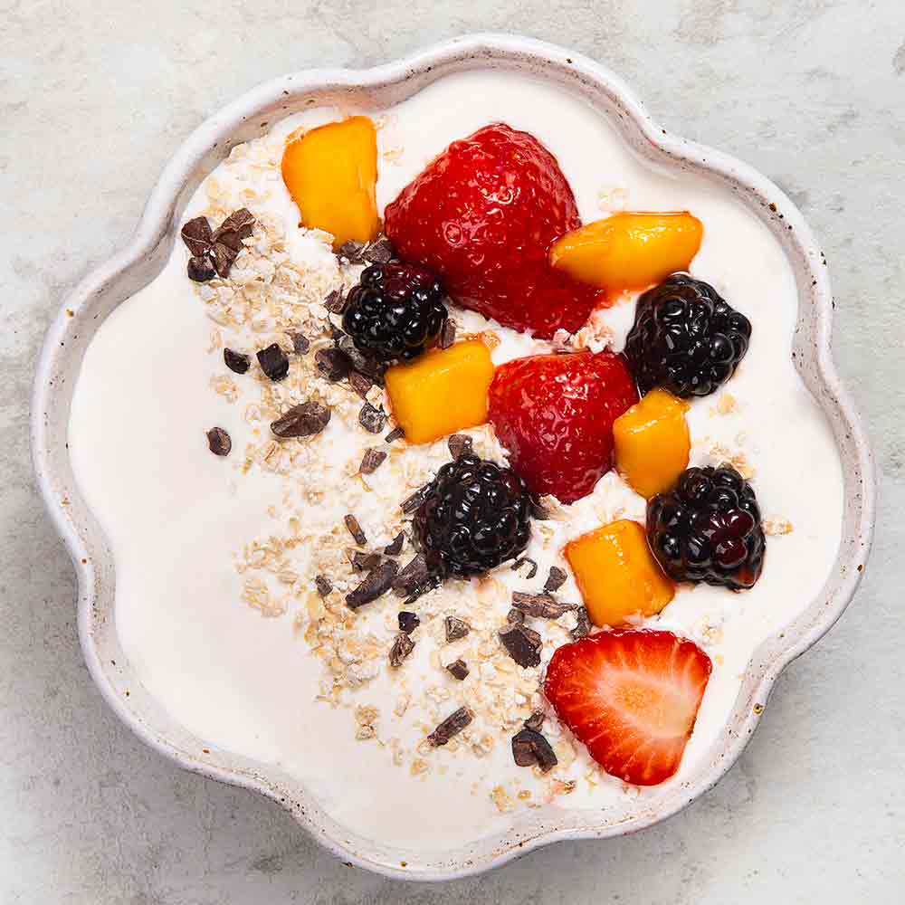 Receita de Bowl de Frutas Tropicais com Creme de Aveia