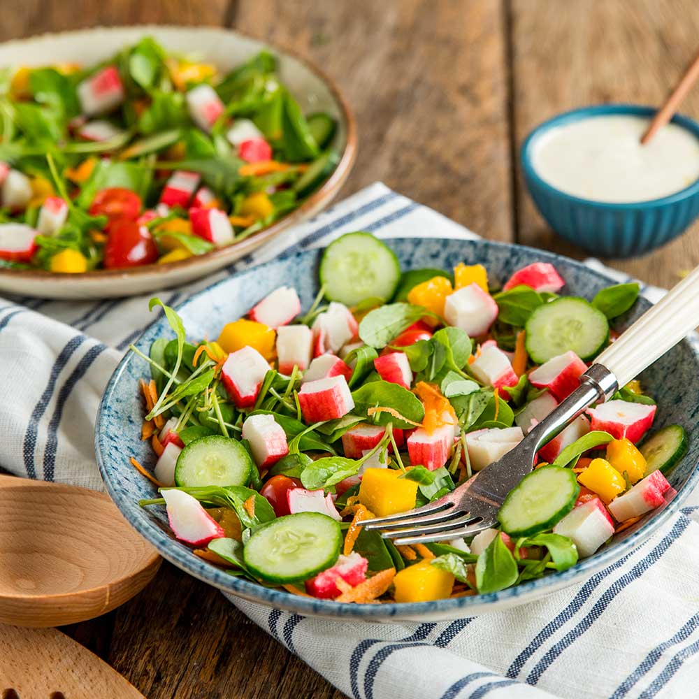 Salada Colorida de Kani Kama