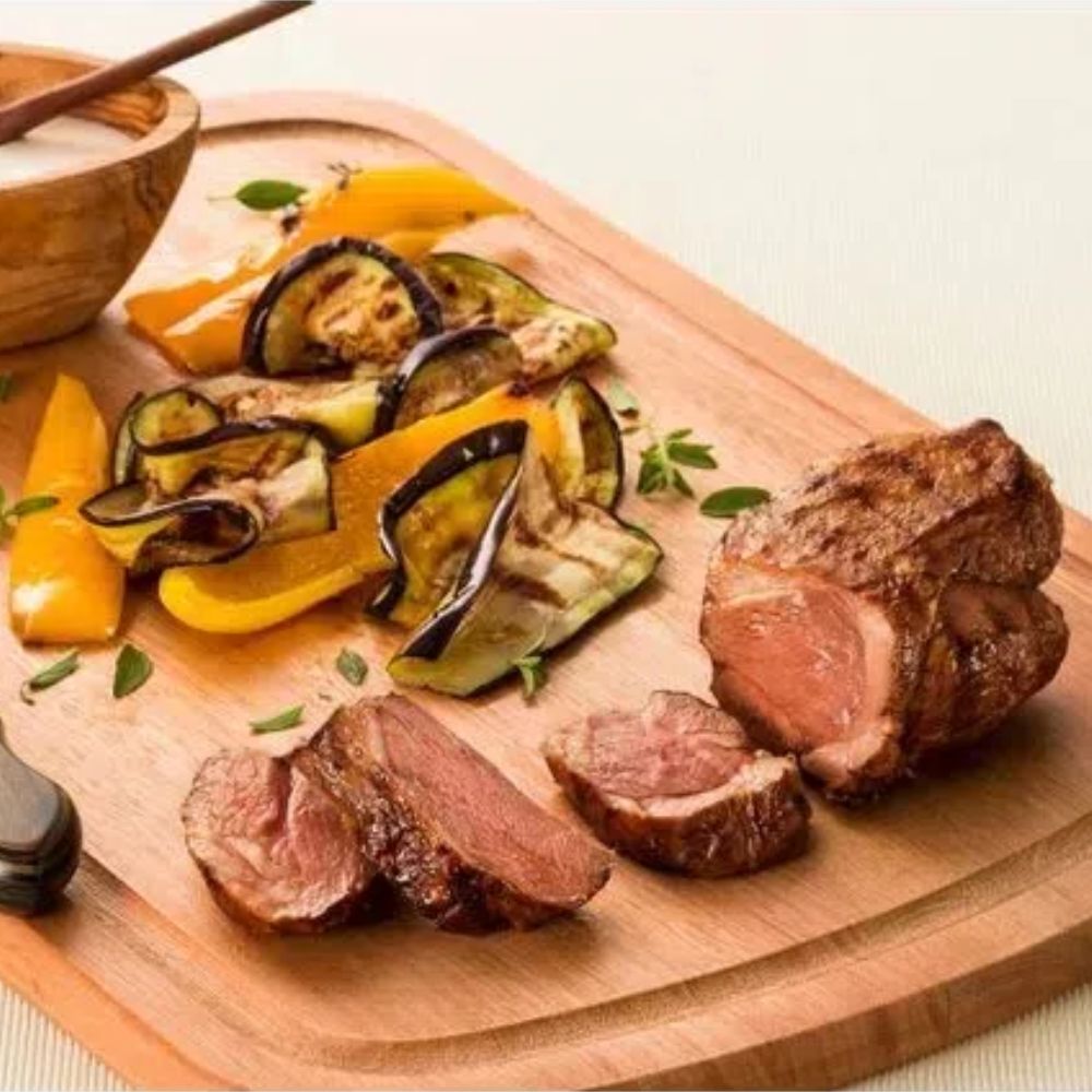 Receita de Alcatra com Picanha de Cordeiro com Legumes