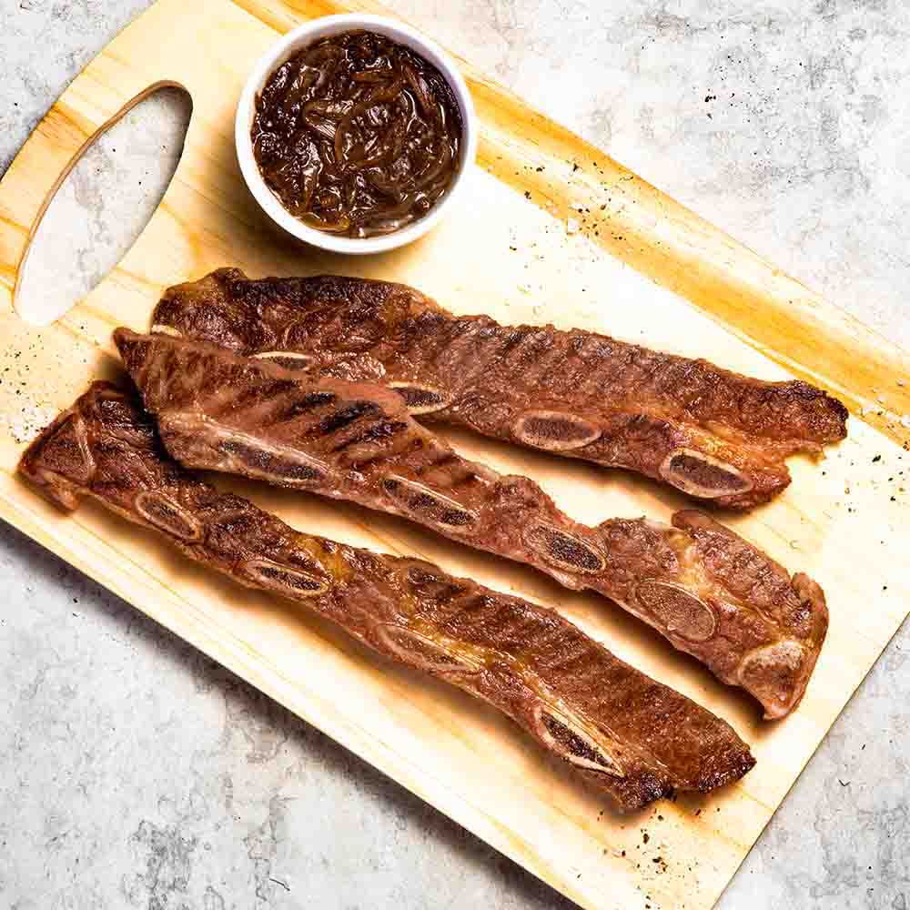 Receita de Assado de Tira Wagyu com molho de cebola e shoyu