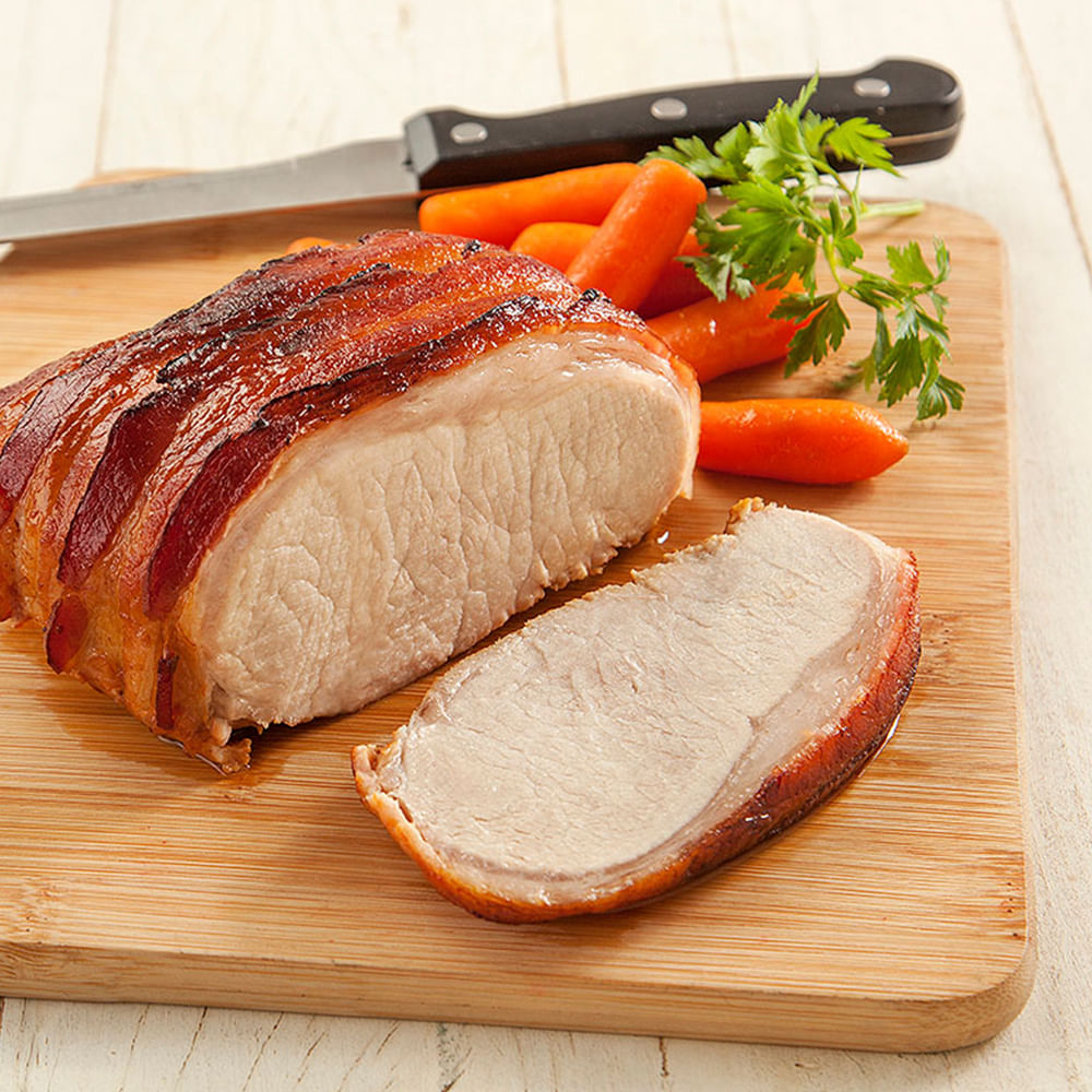Receita de Assado de Lombo e Bacon