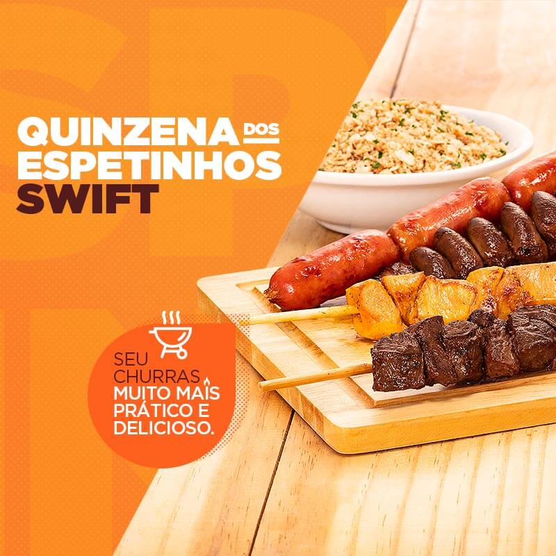 Espetinho Bovino Swift 900g - Loja Online Swift - Swift