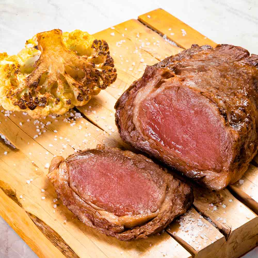 Receita de Bife Ancho Black na brasa com couve-flor