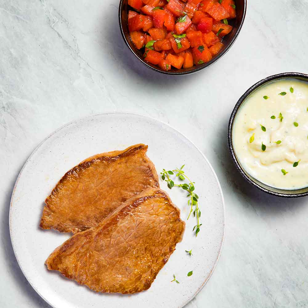 Receita de Bife de Alcatra ao Molho Gorgonzola com Tomate