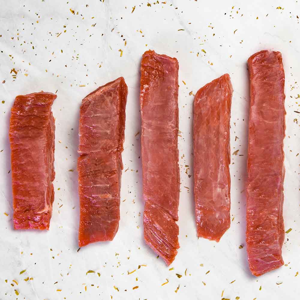 Receita de Bife do Vazio grelhado com batata doce assada