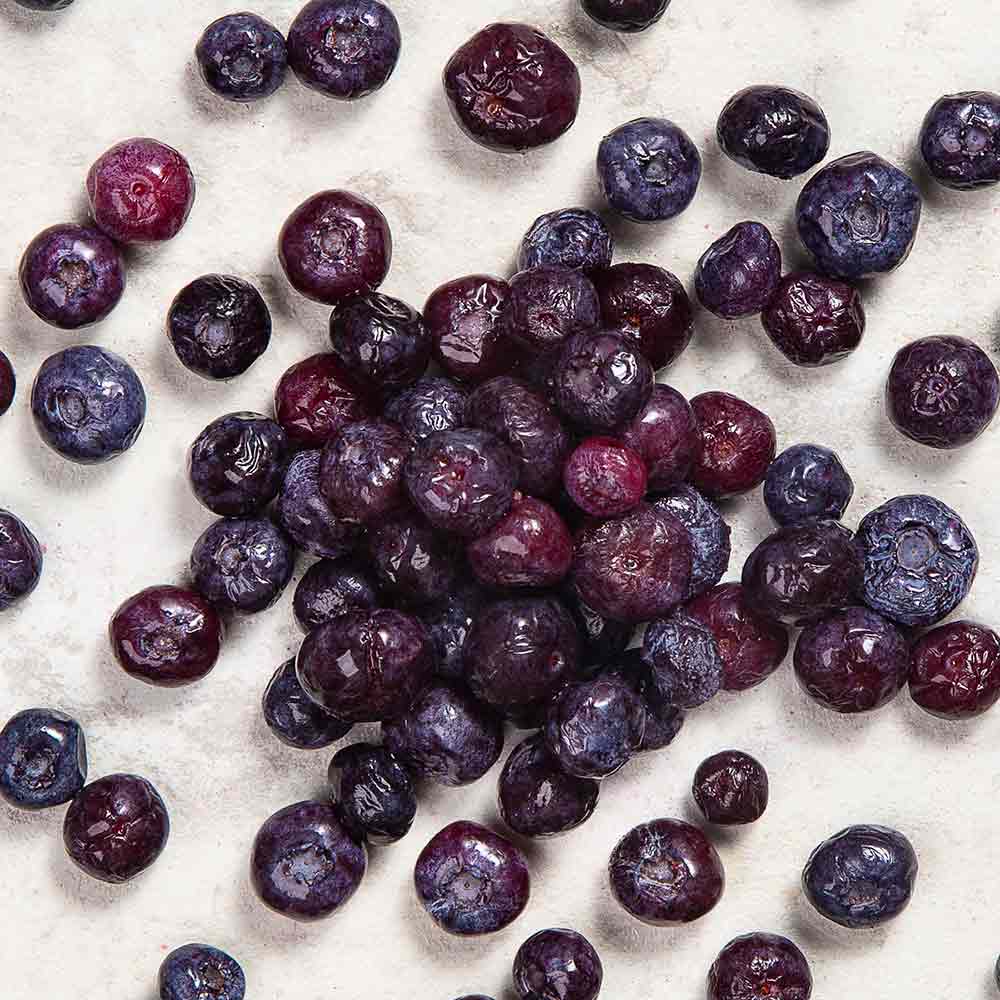 Pudim de Milho com Calda de Blueberry