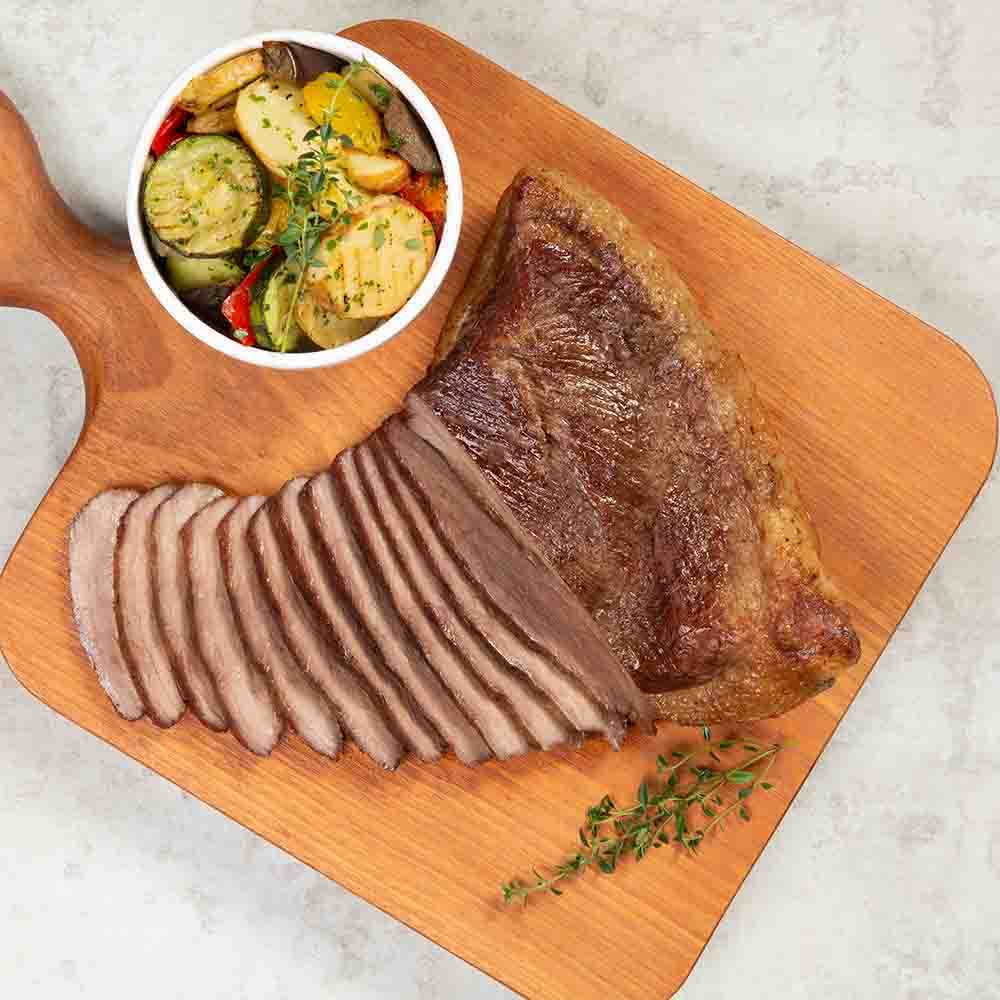 Receita de Brisket Gran Reserva com legumes ao molho de limão