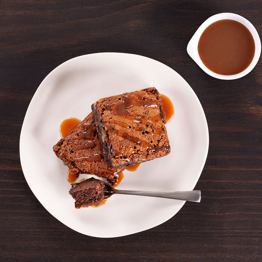 Receita de Brownie com Calda de Caramelo de Whisky