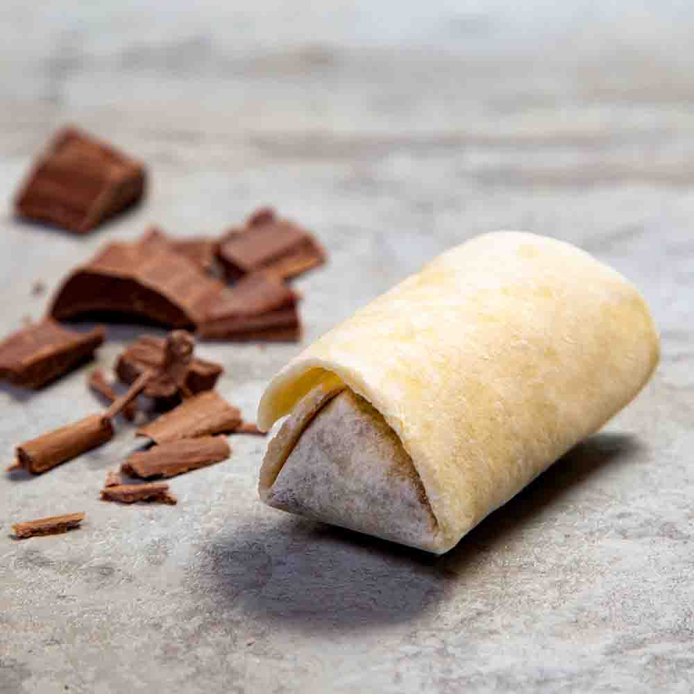 Receita de Burrito de Chocolate, Sorvete e Calda de Morango