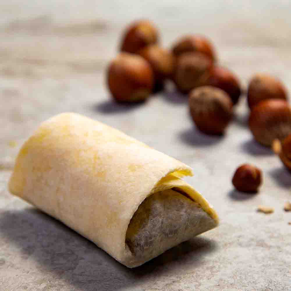 Receita de Burrito de Avelã com Sorvete de Banana e Canela