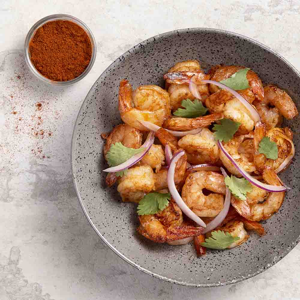 Receita de Camarão com Páprica Picante