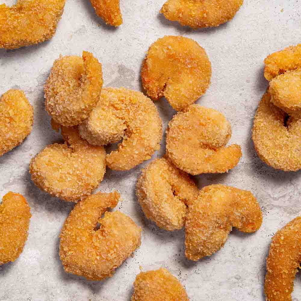 Receita de Camarão empanado servido com molho tarê